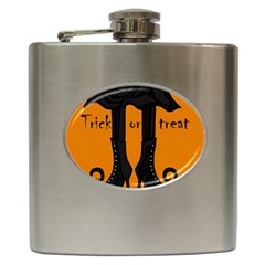 Halloween - Witch Boots Hip Flask (6 Oz) by Valentinaart