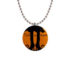 Halloween - Witch Boots Button Necklaces by Valentinaart