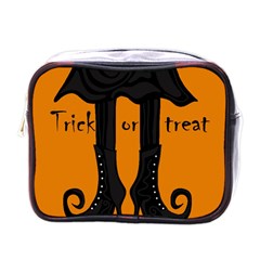 Halloween - Witch Boots Mini Toiletries Bags by Valentinaart