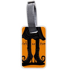 Halloween - Witch Boots Luggage Tags (one Side)  by Valentinaart