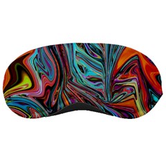 Brilliant Abstract In Blue, Orange, Purple, And Lime-green  Sleeping Masks by digitaldivadesigns