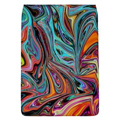 Brilliant Abstract In Blue, Orange, Purple, And Lime-green  Flap Covers (l)  by digitaldivadesigns