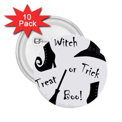 Halloween Witch 2 25  Buttons (10 Pack)  by Valentinaart