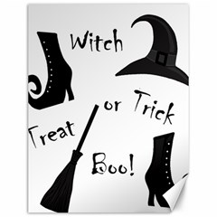 Halloween Witch Canvas 12  X 16   by Valentinaart