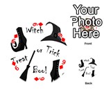 Halloween witch Playing Cards 54 (Round)  Front - Diamond9