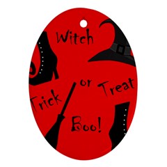 Witch Supplies  Oval Ornament (two Sides) by Valentinaart