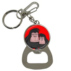 Gorillas Bottle Opener Key Chains by Valentinaart