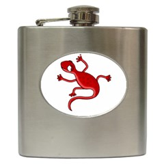 Red lizard Hip Flask (6 oz)