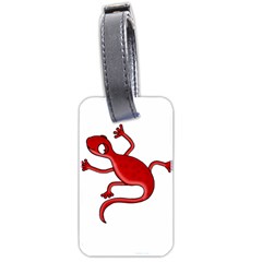 Red lizard Luggage Tags (Two Sides)