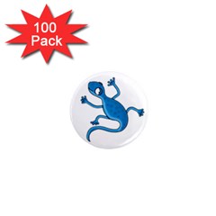 Blue Lizard 1  Mini Magnets (100 Pack)  by Valentinaart