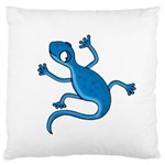 Blue lizard Standard Flano Cushion Case (One Side) Front