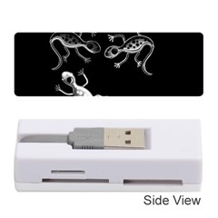 Black And White Lizards Memory Card Reader (stick)  by Valentinaart