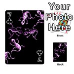 Purple lizards Playing Cards 54 Designs  Front - Club7