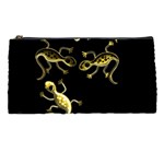 Yellow lizards Pencil Cases Front