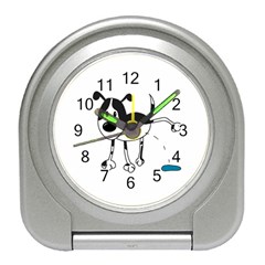 My Cute Dog Travel Alarm Clocks by Valentinaart