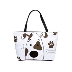 Cute Dog Shoulder Handbags by Valentinaart