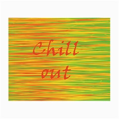 Chill Out Small Glasses Cloth by Valentinaart