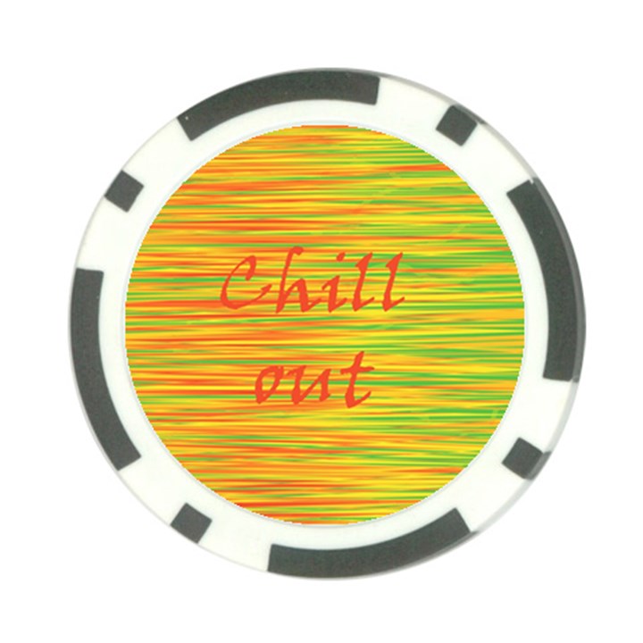 Chill out Poker Chip Card Guards