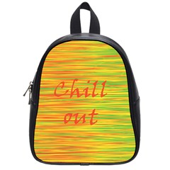 Chill Out School Bags (small)  by Valentinaart