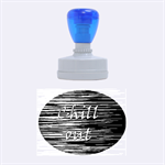 Black an white  Chill out  Rubber Oval Stamps 1.88 x1.37  Stamp