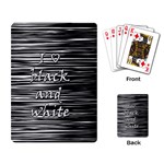 I love black and white Playing Card Back