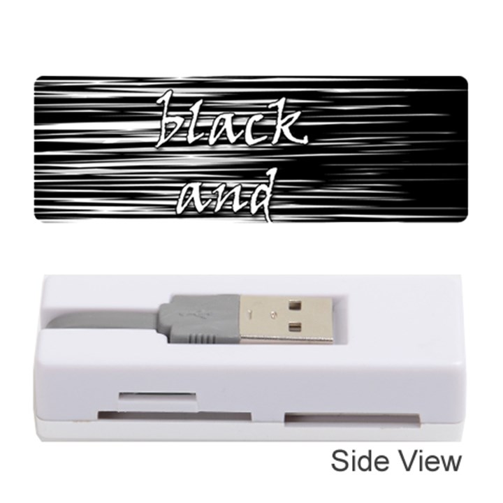 I love black and white Memory Card Reader (Stick) 