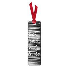 I Love Black And White Small Book Marks by Valentinaart