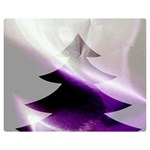 Purple Christmas Tree Double Sided Flano Blanket (Medium)  60 x50  Blanket Back