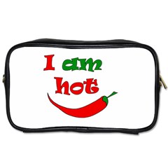 I Am Hot  Toiletries Bags 2-side by Valentinaart