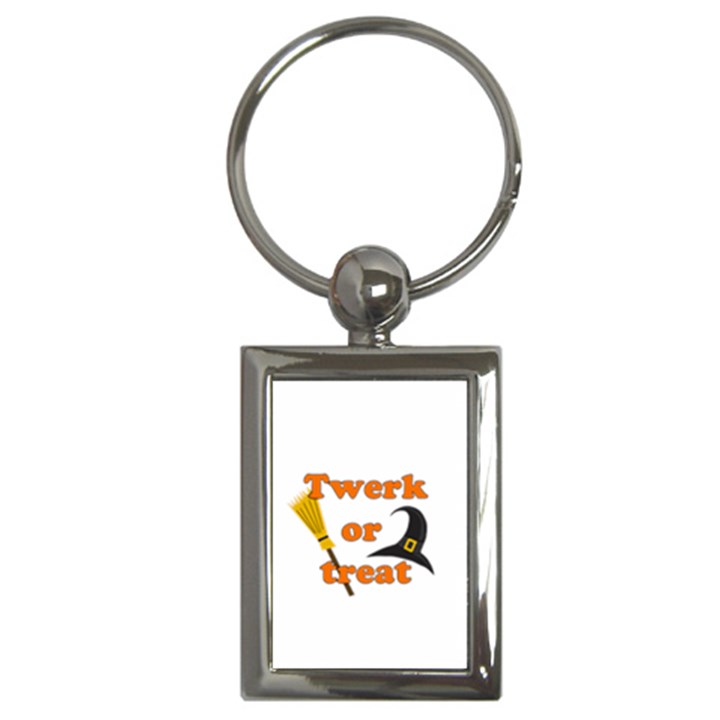 Twerk or treat - Funny Halloween design Key Chains (Rectangle) 