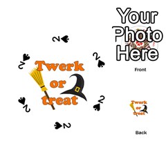 Twerk Or Treat - Funny Halloween Design Playing Cards 54 (round)  by Valentinaart