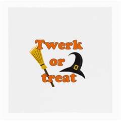 Twerk Or Treat - Funny Halloween Design Medium Glasses Cloth by Valentinaart