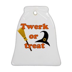 Twerk Or Treat - Funny Halloween Design Bell Ornament (2 Sides) by Valentinaart