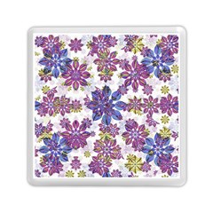 Stylized Floral Ornate Pattern Memory Card Reader (Square) 