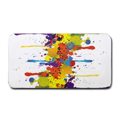 Crazy Multicolored Double Running Splashes Medium Bar Mats