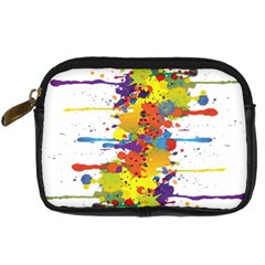 Crazy Multicolored Double Running Splashes Digital Camera Cases by EDDArt