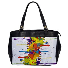 Crazy Multicolored Double Running Splashes Office Handbags