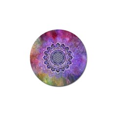 Flower Of Life Indian Ornaments Mandala Universe Golf Ball Marker (4 Pack)