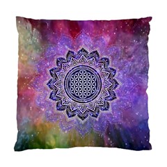 Flower Of Life Indian Ornaments Mandala Universe Standard Cushion Case (two Sides) by EDDArt