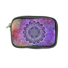 Flower Of Life Indian Ornaments Mandala Universe Coin Purse by EDDArt