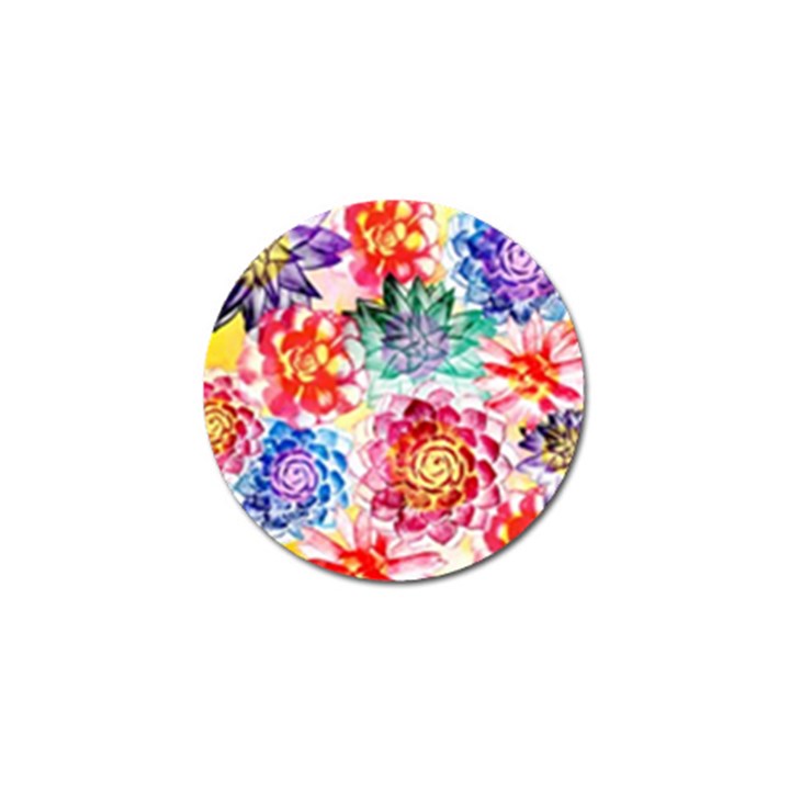 Colorful Succulents Golf Ball Marker