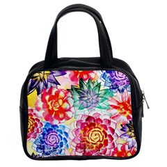 Colorful Succulents Classic Handbags (2 Sides) by DanaeStudio