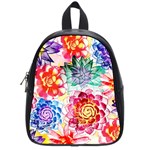 Colorful Succulents School Bags (Small)  Front