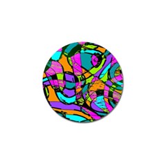 Abstract Sketch Art Squiggly Loops Multicolored Golf Ball Marker (10 Pack)