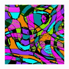 Abstract Sketch Art Squiggly Loops Multicolored Medium Glasses Cloth (2-side)