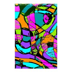 Abstract Sketch Art Squiggly Loops Multicolored Shower Curtain 48  X 72  (small) 