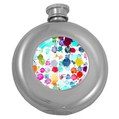 Colorful Diamonds Dream Round Hip Flask (5 Oz) by DanaeStudio