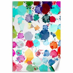 Colorful Diamonds Dream Canvas 12  X 18   by DanaeStudio