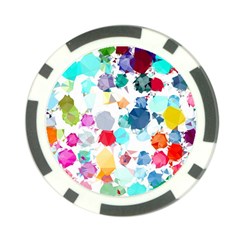 Colorful Diamonds Dream Poker Chip Card Guards by DanaeStudio