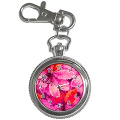 Geometric Magenta Garden Key Chain Watches by DanaeStudio